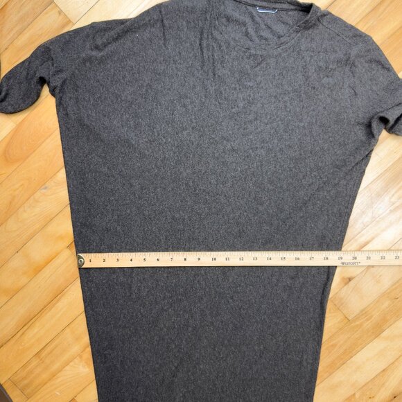 KIT AND ACE Wave Viscose Cashmere Stretch Minimalist Grey Long Sleeve Dress M - Picture 10 of 13